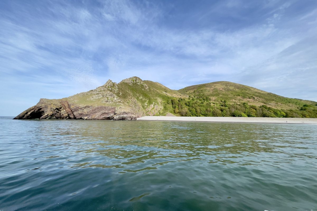 Hurlstone Point from the water by Jonathan Simms